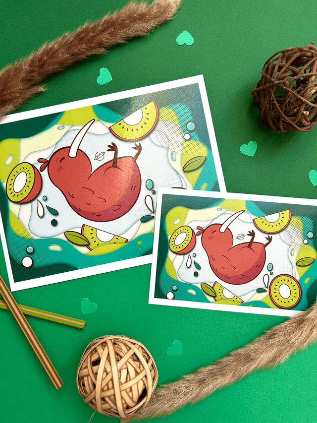 Affiche Illustration Kiwi