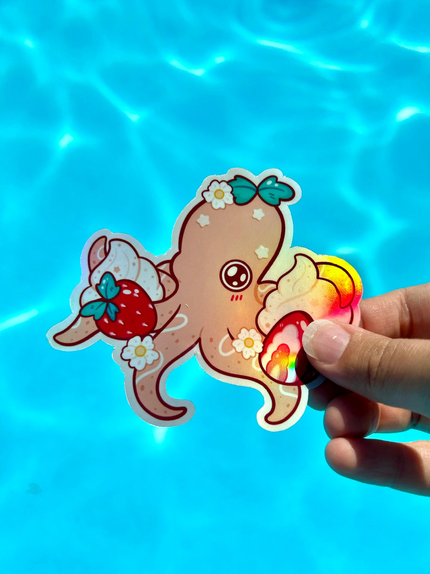 Sticker Poulpi Fraisier