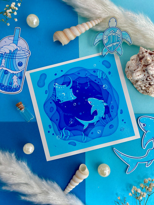 Affiche Fonds Marins