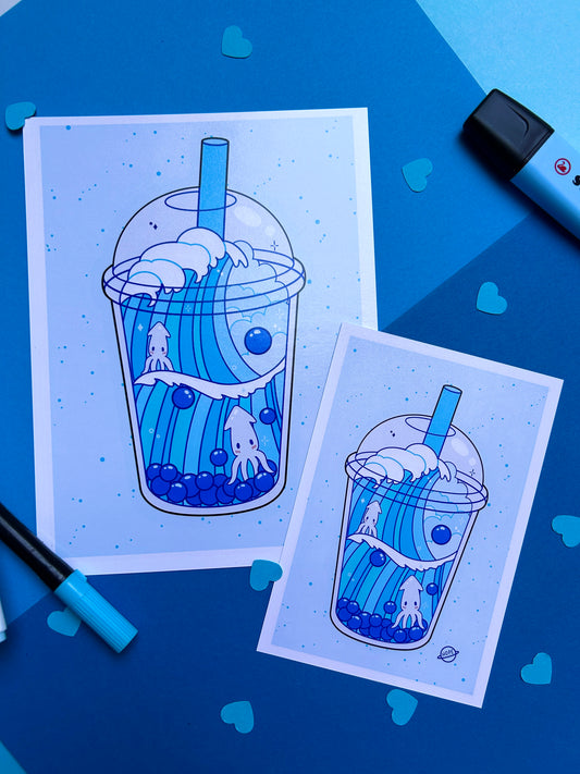 Affiche Bubble Tea Poulpi