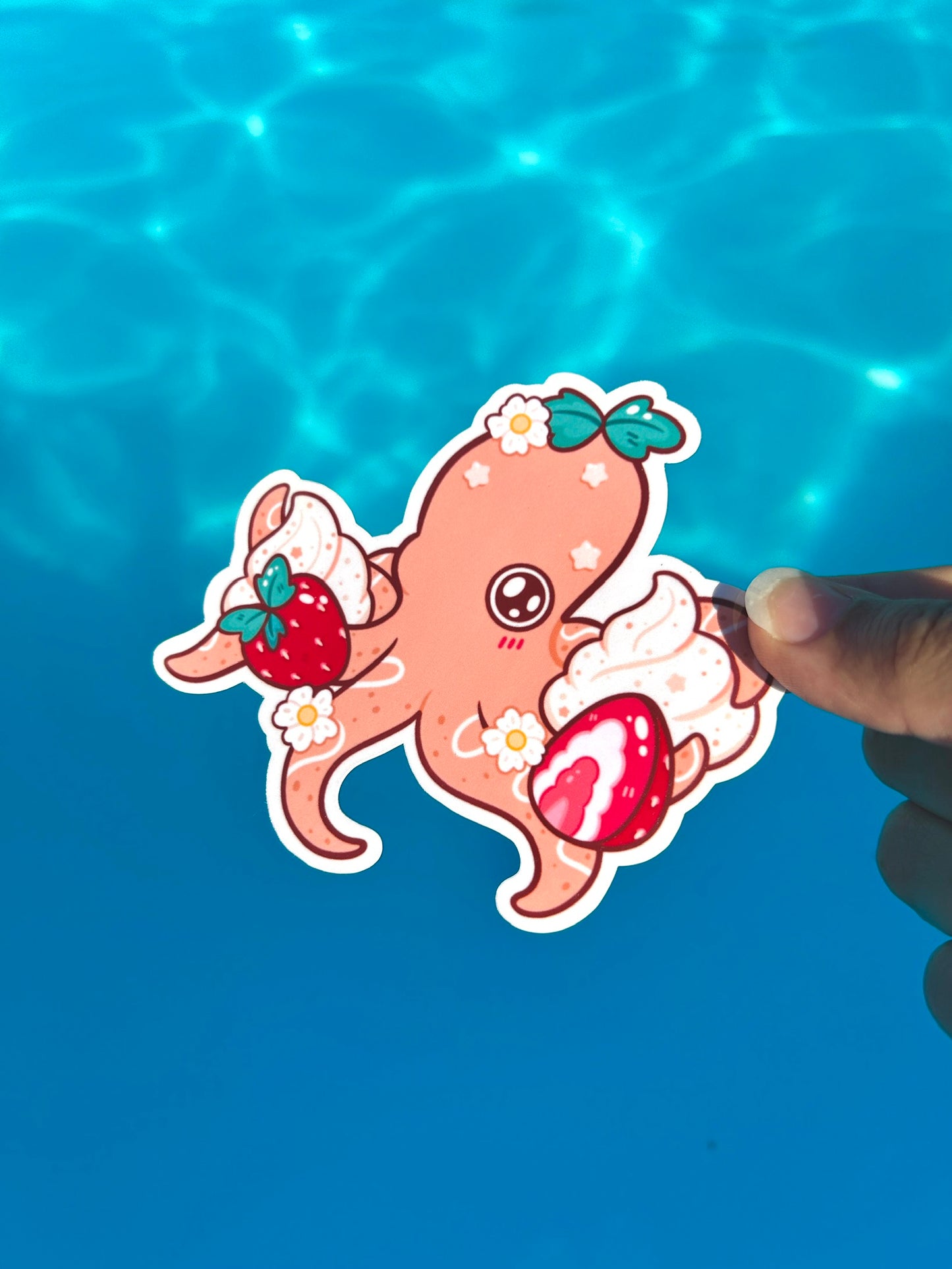Sticker Poulpi Fraisier