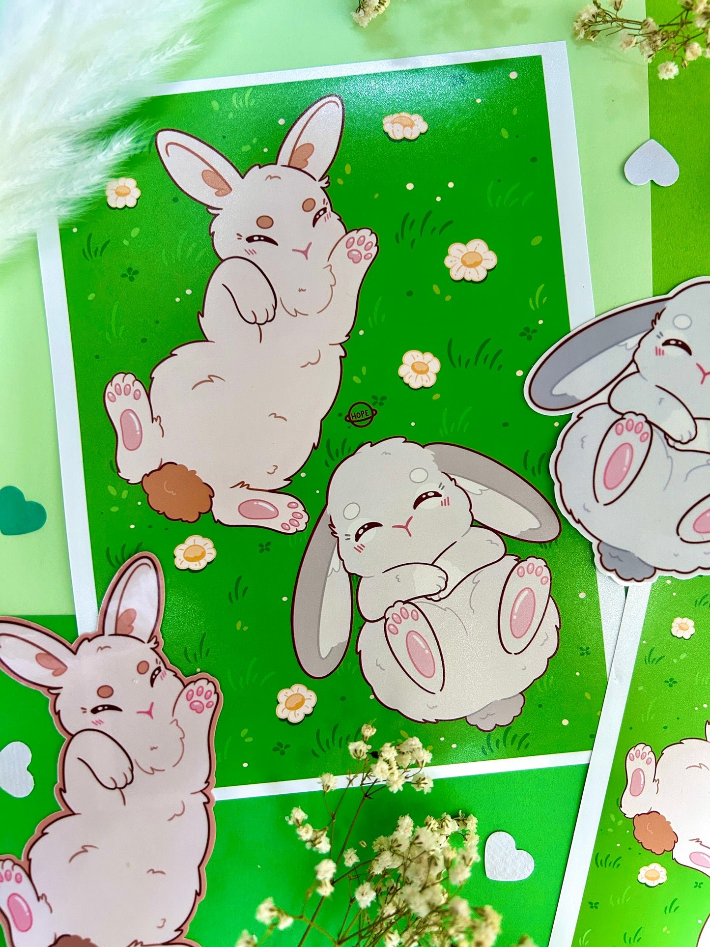 Affiche Lapinou Printemps