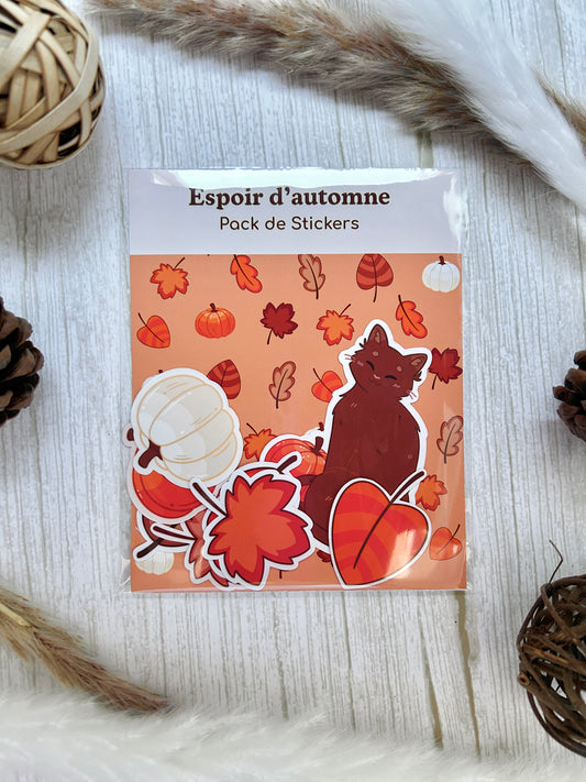 Pack 8 stickers Automne