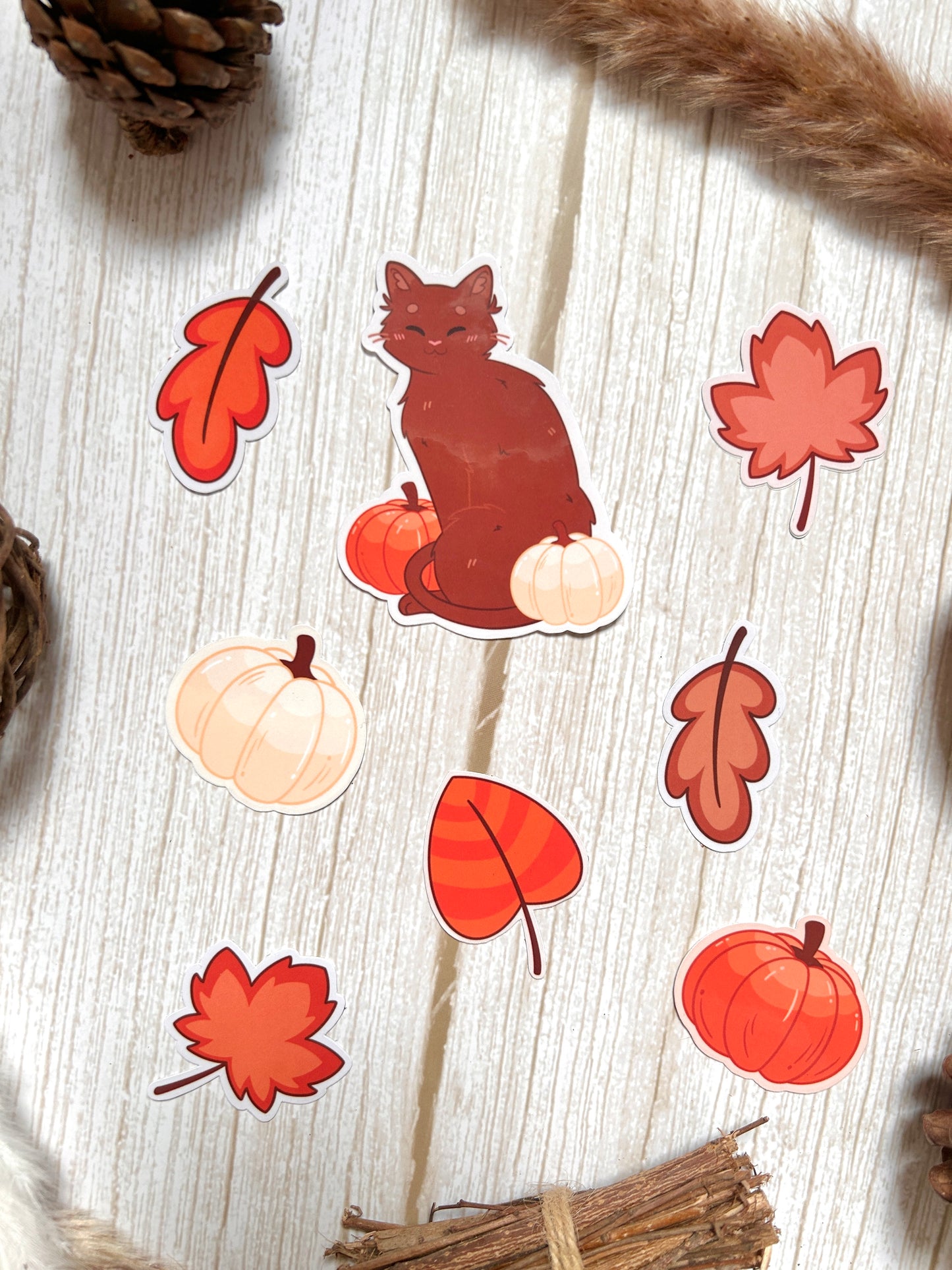 Pack 8 stickers Automne