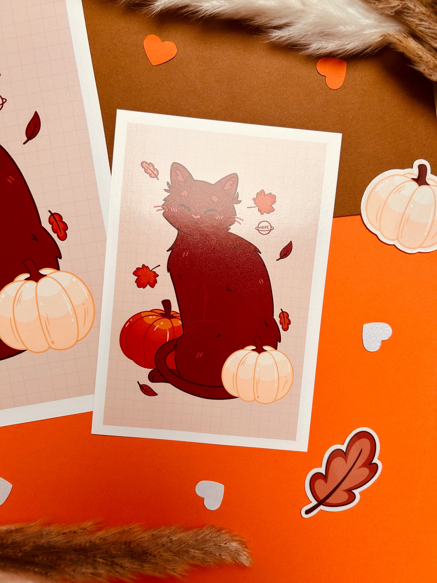 Affiche Chat d'Automne