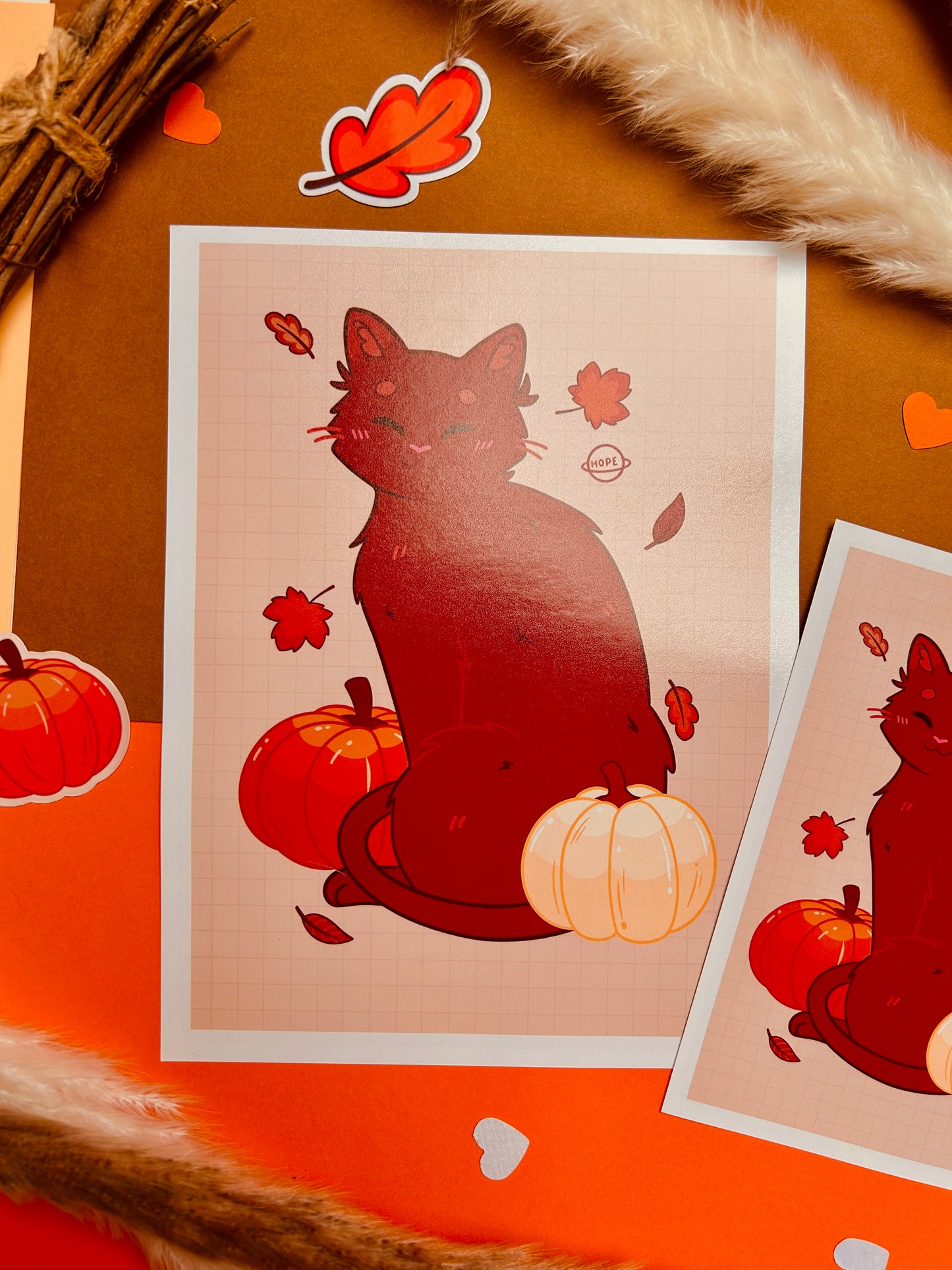 Affiche Chat d'Automne