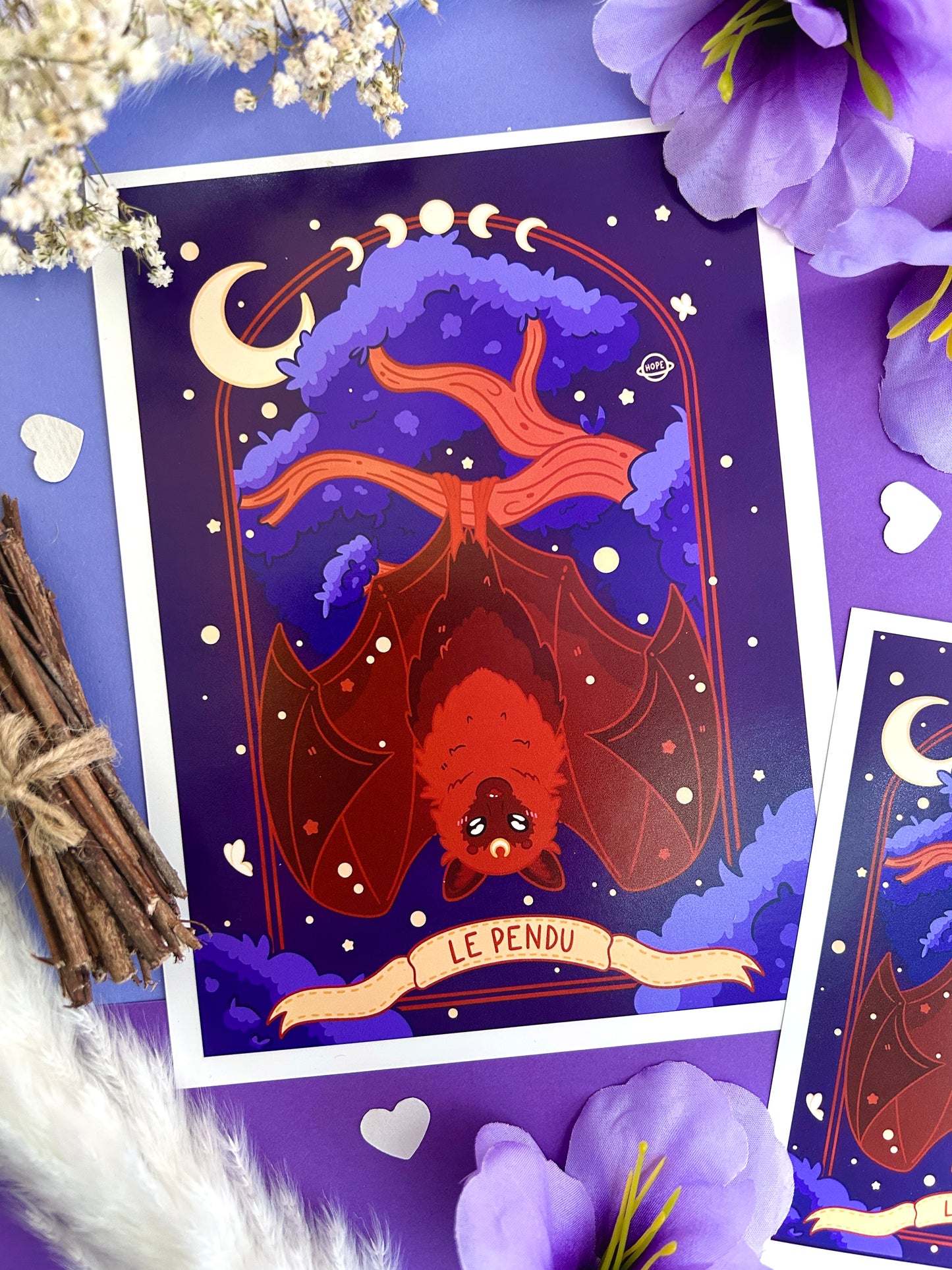 Affiche Carte de Tarot Le Pendu