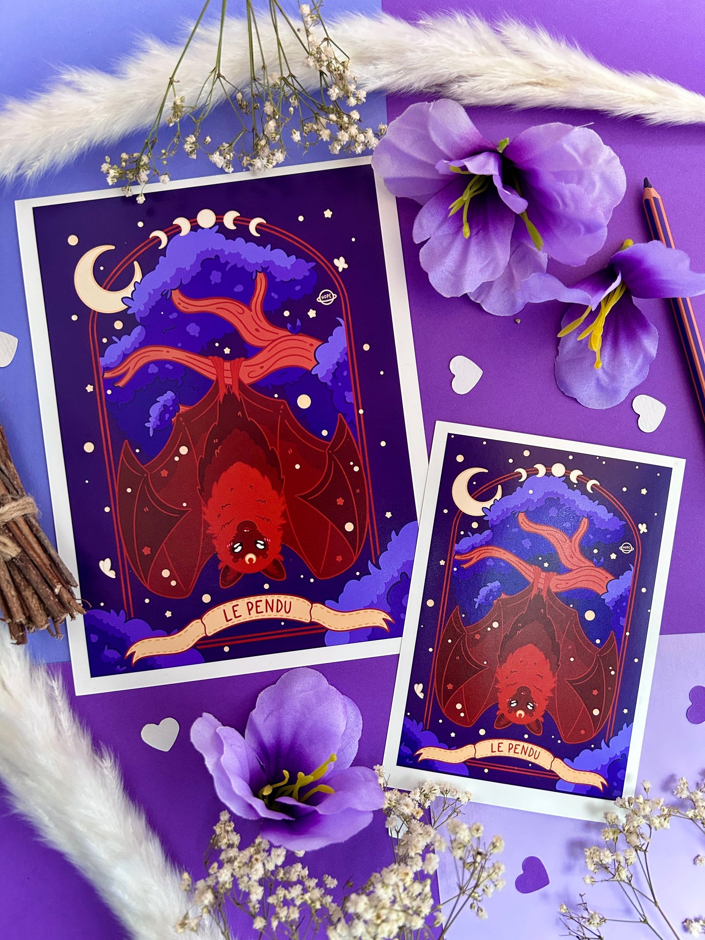 Affiche Carte de Tarot Le Pendu